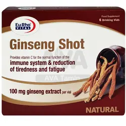 ویال خوراکی جینسینگ شات یوروویتال بسته 6 عددی