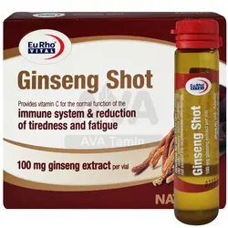 ویال خوراکی جینسینگ شات یوروویتال بسته 6 عددی