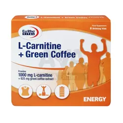ویال ال کارنیتین و قهوه سبز یوروویتال بسته 6 عددی