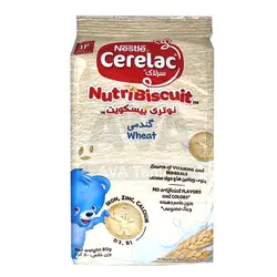 سرلاک نوتری بیسکوییت گندمی نستله حجم 80 گرمی