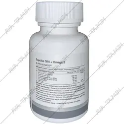 کپسول ژلاتینی نرم ساپلاس کیوتن پلاس امگا ۳ ساپلاس مدز بسته 30 عددی