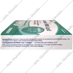 ویال لیکوئید ال کارنیتین 1000 میلی گرم یوروویتال بسته 6 عددی