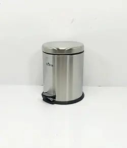 سطل زباله تمام استیل پدالدار 3 لیتری با آرام بند