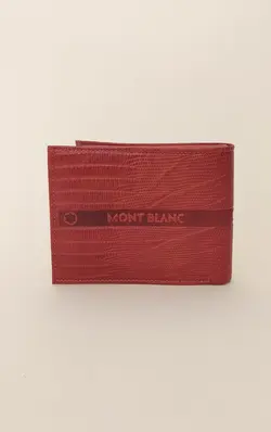کیف‌ پول جیبی چرمی مردانه طرح مونت بلانچ