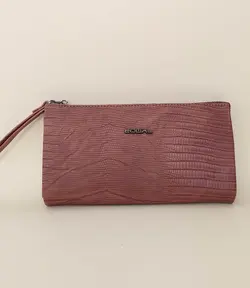 کیف‌ پول چرم گاوی طبیعی مردانه سرزیپ‌دار طرح لیزارد