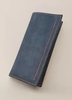 کیف پول مردانه چرم طبیعی طرح آسترچرم آوست