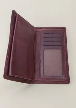 کیف پول مردانه چرم طبیعی طرح مونت بلانچ