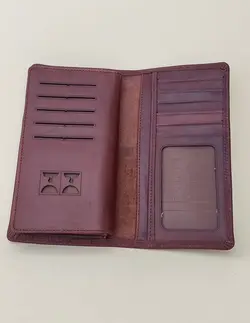 کیف پول مردانه چرم طبیعی طرح مونت بلانچ