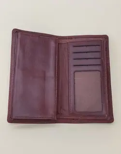 کیف پول مردانه چرم طبیعی طرح مونت بلانچ