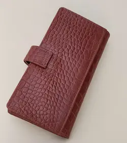 کیف پول مردانه چرم‌طبیعی طرح کروکو آوست