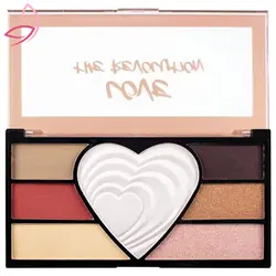 مشخصات، خرید، بهترین و قیمت پالت سایه چشم 7 رنگ رولوشن مدل Love اصل اورجینال ارزان ⚡️ فروشگاه آرایشی و بهداشتی آیرین شاپ