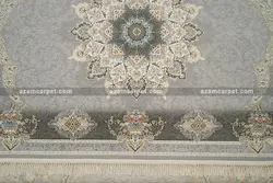 فرش ماشینی 1200 شانه طرح پری نقره ای