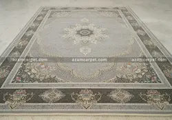 فرش ماشینی 1200 شانه طرح پری نقره ای