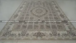 قالی سیمان طرح خشتی گیتی – 1200 شانه رنگ بژ