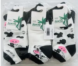 جوراب نخی مچی بچگانه طرح گاو