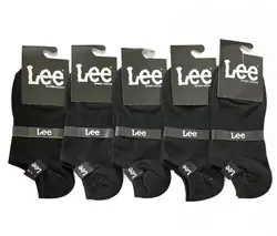 جوراب نخی مردانه و زنانه طرح برند لی لب دوخت زیر قوزکی