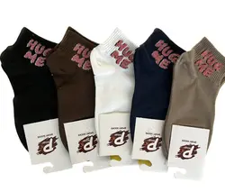 جوراب نخی مچی زنانه طرح Hug Me