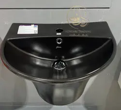 روشویی نیم پایه مدل dkm رنگ مشکی