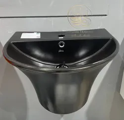 روشویی نیم پایه مدل dkm رنگ مشکی