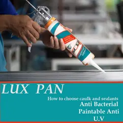 چسب سیلیکون ماستیک لوکس‌ پن حجم 480 میلی لیتر LUX PAN