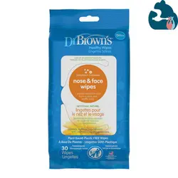 دستمال مرطوب پاک کننده دست و صورت و بینی دکتر براونز DrBrowns