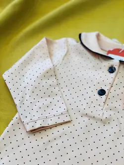 بلیز یقه ب ب  رنگی