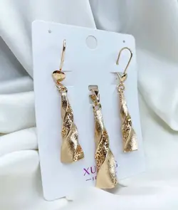 نیم ست ژوپینگ زنانه اصل مشابه طلا کد 10037