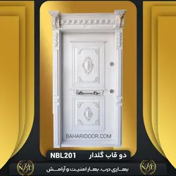 درب ضد سرقت لوکس مدل دوقاب گلدار کد NBL201