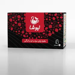 چای سیاه و توت فرنگی