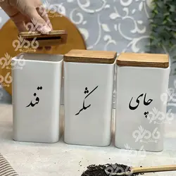بانکه سرامیکی مربع تکست فارسی در 3سایز