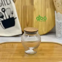 بانکه شیشه ای درب چوب تیام