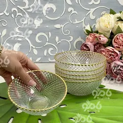 ست ظروف پذیرایی پیکسل لب طلا