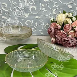 ست ظروف پذیرایی پیکسل لب طلا