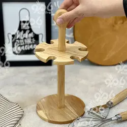 استند ابزار آشپزخانه چوبی