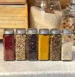 بانکه جا ادویه شیشه ای مکارتی در 2سایز