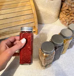 بانکه جا ادویه شیشه ای مکارتی در 2سایز
