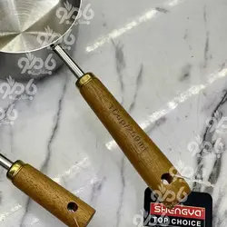 پیمانه استیل سیلور دسته چوبی شنگیا در 4سایز