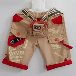 ست شلوارک کتان با کمربند و کیف کمری