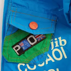 ست شلوارک کتان با کمربند و کیف کمری