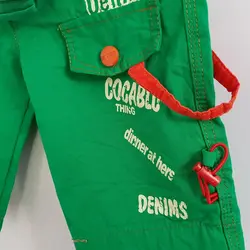 ست شلوارک کتان با کمربند و کیف کمری