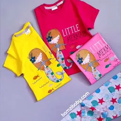 تیشرت شلوار پری دریایی کوچک