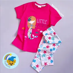 تیشرت شلوار پری دریایی کوچک