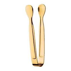 انبر یخ فلورانس طلایی PVD  ناب استیل