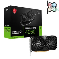 کارت گرافیک MSI RTX 4060 VENTUS 2X BLACK 8G OC