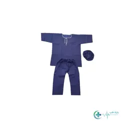 گان و کلاه و شلوار (ست لباس بیمار) 38 گرم