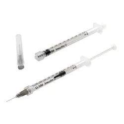 سرنگ انسولین پیچی چینی گیج 27 ( سرسوزن خاکستری)