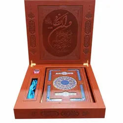 قرآن چرم با تسبیح و صلوات شمار کد8920
