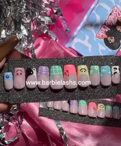 ناخن فرنچ کوتاه