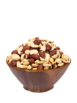 مغز بادام زمینی ریز تفت داده بی نمک