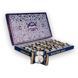 گز لقمه ای 18 درصد مخلوط ( پسته و بادام ) مقدار 300 گرم